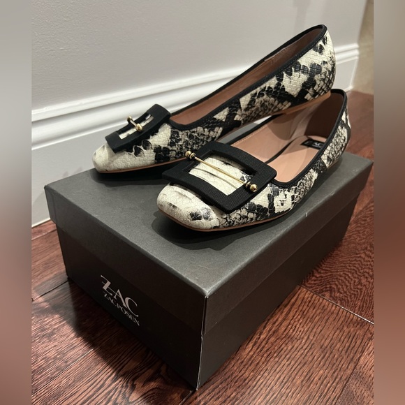 ZAC POSEN size 8 snake print flats - Picture 3 of 4